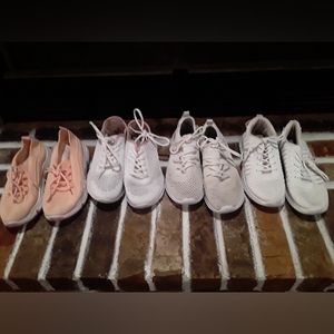 4 pairs of shoes